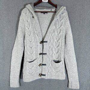 Rag & Bone Alpaca Wool Hooded Cardigan Sweater - Men's Size M - Gray